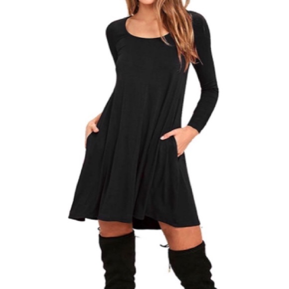 Honey Punch Dresses & Skirts - Long Sleeve Tunic TShirt Dress & Pockets NWOT
